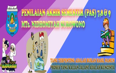 LINK SOAL SUMAATIF KELAS 7 MTs NIDHOMIYAH